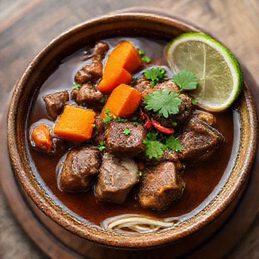Hủ Tiếu Bò Kho (Vietnamese Beef Stew Noodles)