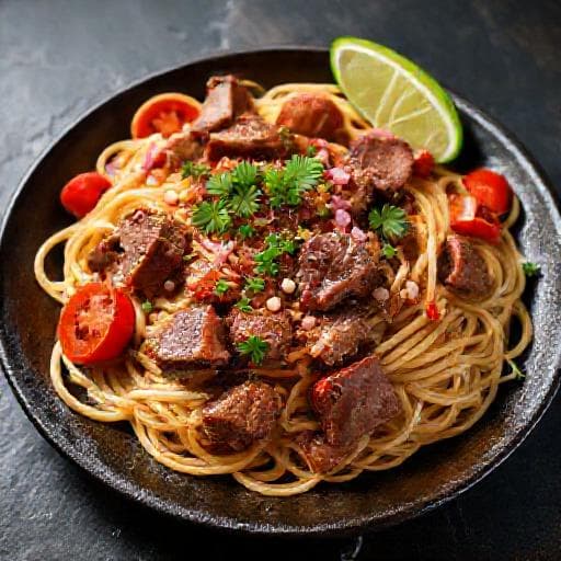Mì Xào Bò Lúc Lắc (Shaking Beef Noodles)