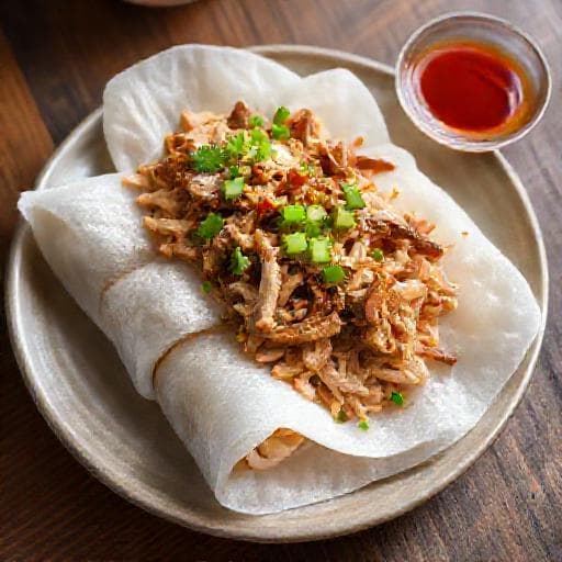 Quick Bánh Ướt Lòng Gà (Simplified Chicken Giblet Rice Rolls)