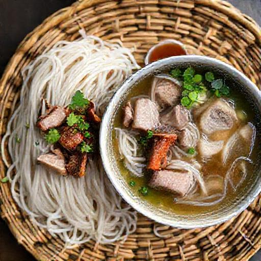 Bánh Hỏi Lòng Heo (Vietnamese Rice Vermicelli with Pork Offal)