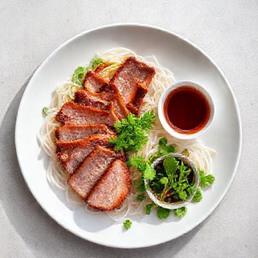 Quick Bánh Hỏi Heo Quay with Pre-Marinated Pork