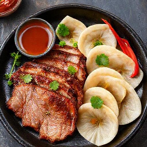 Bánh Hỏi Heo Quay with Lemongrass and Chili Marinade