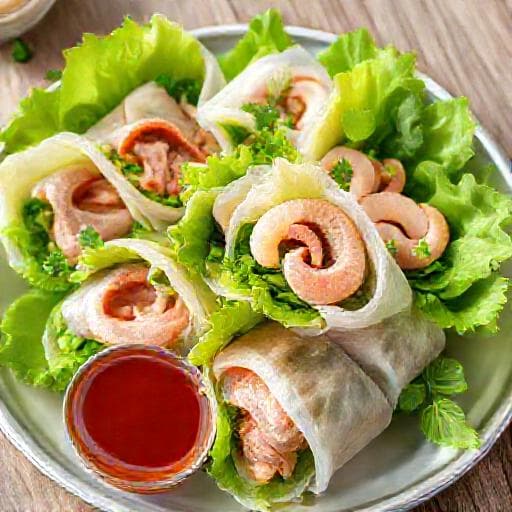 Bánh Tráng Cuốn Thịt Heo Tôm (Pork and Shrimp Rolls)