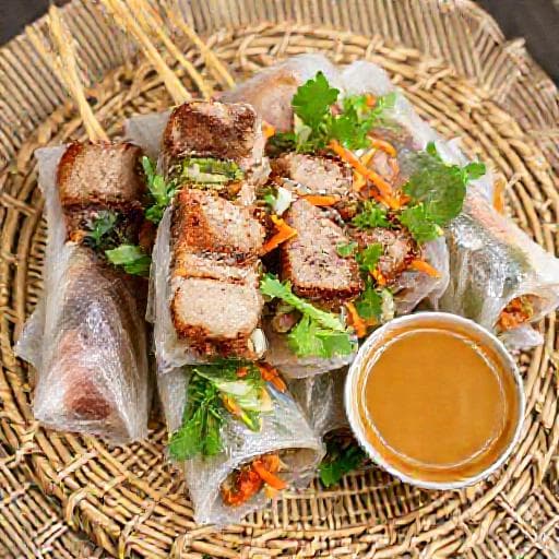 Bánh Tráng Cuốn Thịt Nướng (Grilled Pork Rice Paper Rolls)