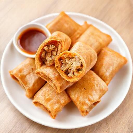 Quick Nem Rán (Simplified Fried Spring Rolls)