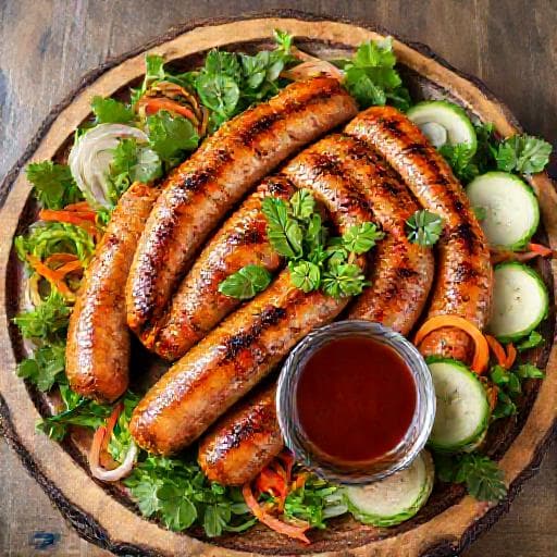 Nem Nướng Nha Trang (Classic Grilled Pork Sausage)