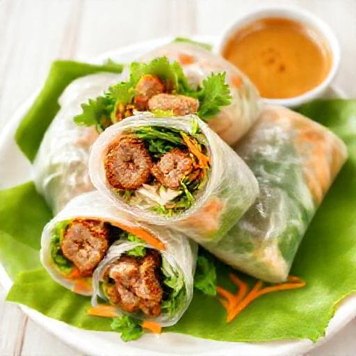 Nem Nướng Cuốn (Nem Nướng Rolls)