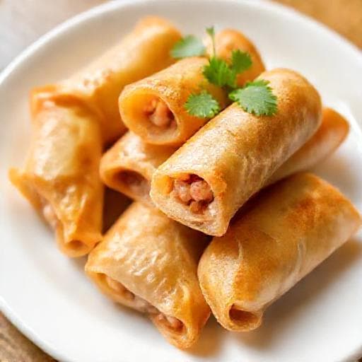Quick Chả Ram Tôm Đất (Simplified Shrimp and Pork Rolls)