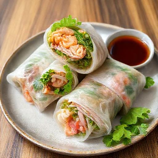 Quick Gỏi Cuốn Tôm Thịt (Speedy Shrimp and Pork Rolls)