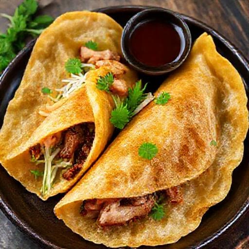 Bò Bía Mặn with Pork Belly