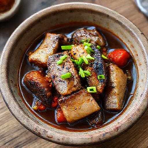 Cá Nục Kho Cà (Vietnamese Braised Mackerel with Tomatoes)