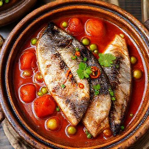 Cá Nục Kho Tiêu Xanh (Braised Mackerel with Green Peppercorns)