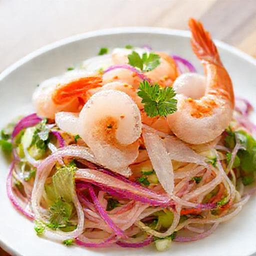 Nộm Sứa Tôm (Jellyfish and Shrimp Salad)