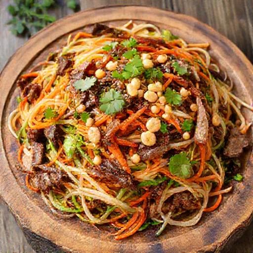 Nộm Bò Khô Tôm Khô (Dried Beef and Shrimp Salad)