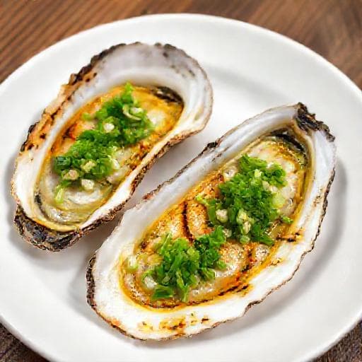 Quick Hàu Nướng Mỡ Hành (Speedy Grilled Oysters with Scallion Oil)