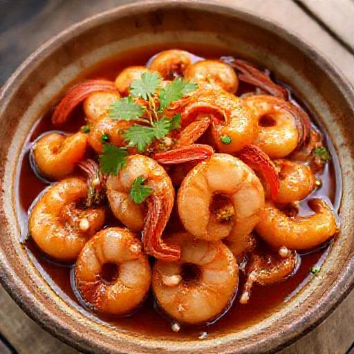 Tôm Rim Nước Dừa (Classic Caramelized Shrimp with Coconut Water)