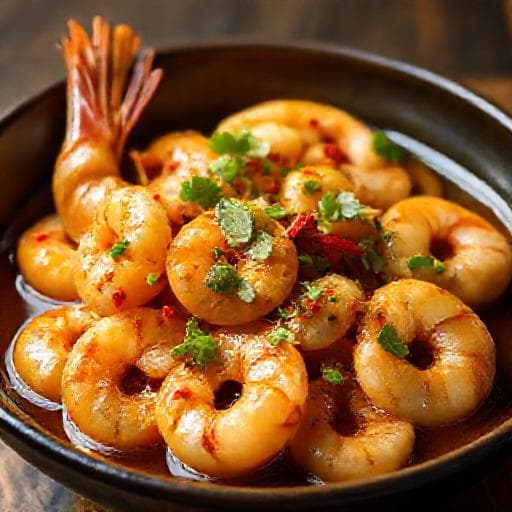 Tôm Sốt Bơ Tỏi Cay (Spicy Garlic Butter Shrimp)