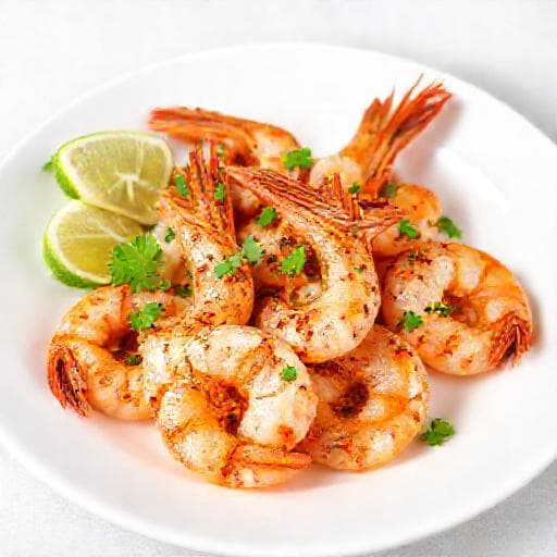 Tôm Nướng Muối Ớt Chanh (Grilled Shrimp with Chili-Salt and Lime)