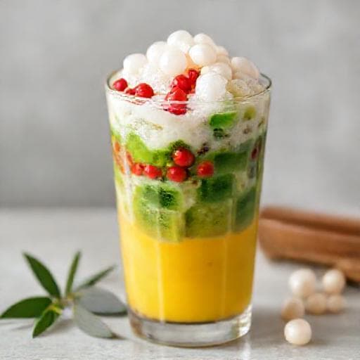 Quick Chè Ba Màu with Tapioca Pearls