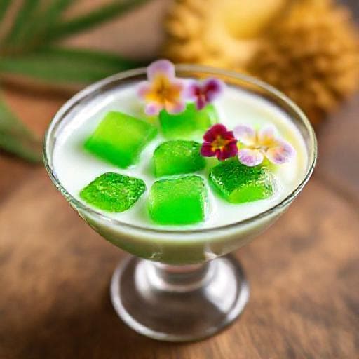 Chè Khúc Bạch with Pandan and Durian