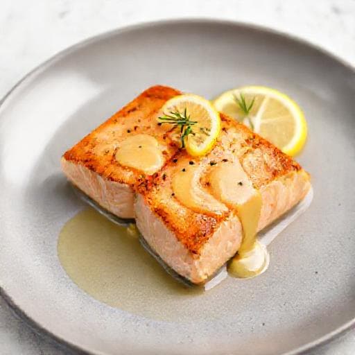 Quick Pan-Seared Salmon with Lemon Butter Drizzle