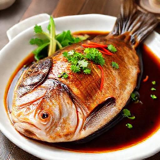 Classic Sea Bass Steamed with Soy Sauce (Cá Chẽm Hấp Xì Dầu)