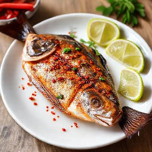 Quick Cá Chim Nướng Muối Ớt (Speedy Grilled Threadfin Fish with Chili Salt)