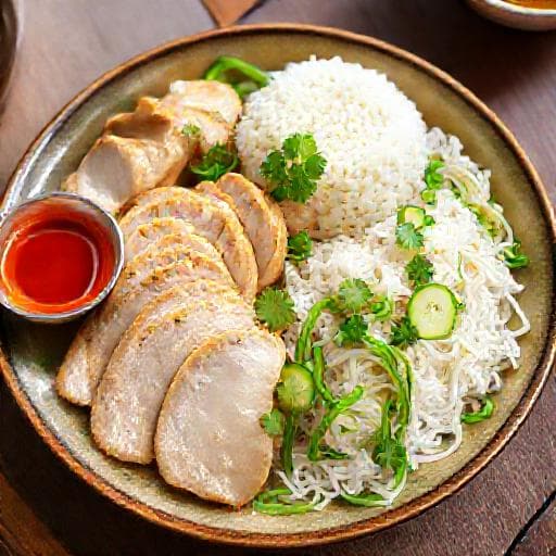 Cơm Gà Hải Nam (Hainanese Chicken Rice)