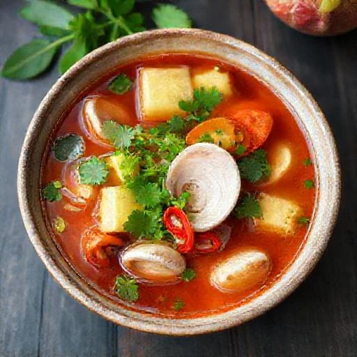 Canh Ngao Nấu Chua (Vietnamese Sour Clam Soup) - Traditional