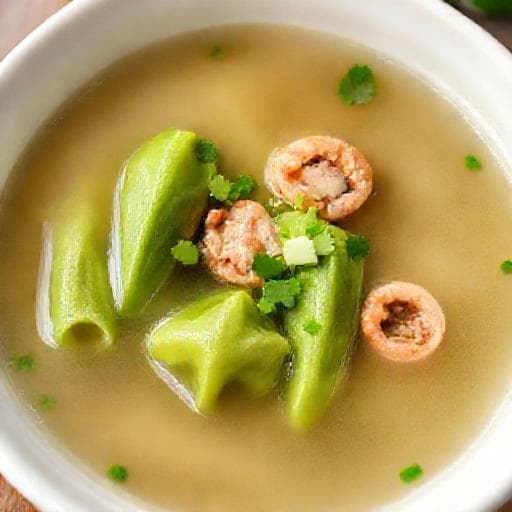 Canh Khổ Qua Nhồi Thịt (Vietnamese Stuffed Bitter Melon Soup - Classic)