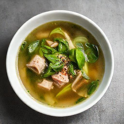 Canh Rau Ngót Nhanh (Quick Malabar Spinach Soup)