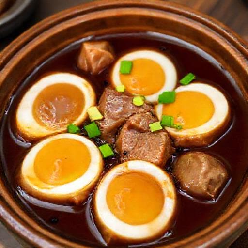 Thịt Kho Tiêu Trứng Cút (Braised Pork Belly with Quail Eggs)