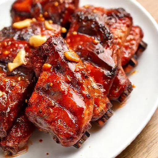 Quick Honey Garlic Grilled Pork Ribs