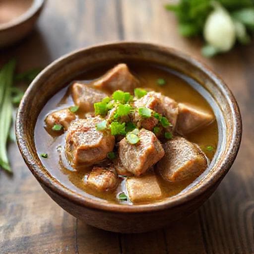 Quick Vietnamese Braised Pork with Coconut Water (Sườn Nấu Nước Dừa)