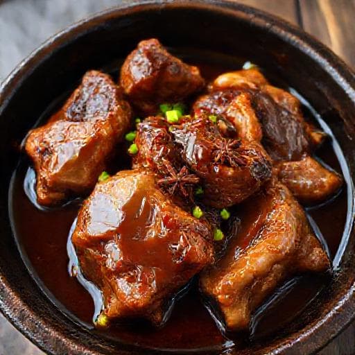 Giò Heo Kho Nước Dừa (Braised Pork Knuckles in Coconut Water)