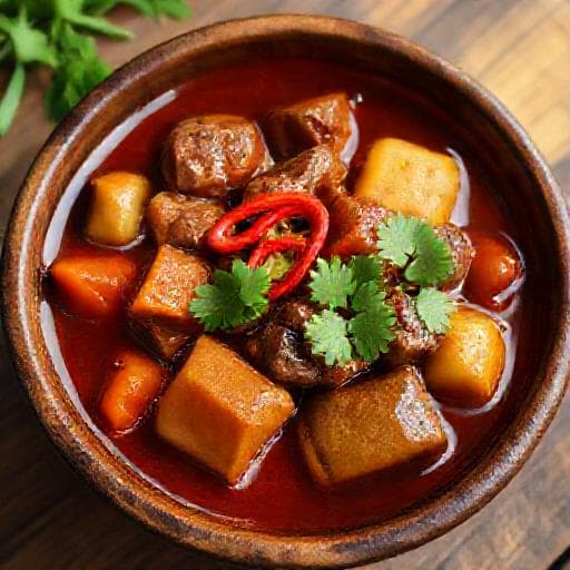 Bò Sốt Vang (Vietnamese Braised Beef Stew)
