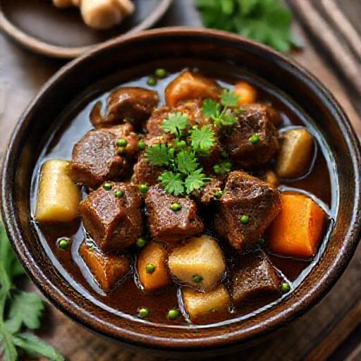 Bò Kho Tiêu Xanh (Green Peppercorn Beef Stew)