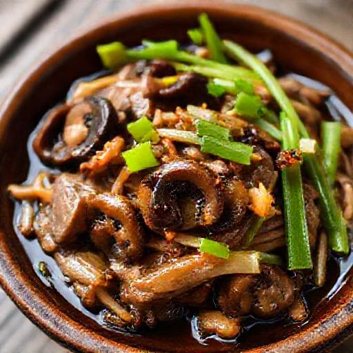 Bò Xào Cần Tây Nấm Hương (Beef and Celery Stir-fry with Shiitake Mushrooms)