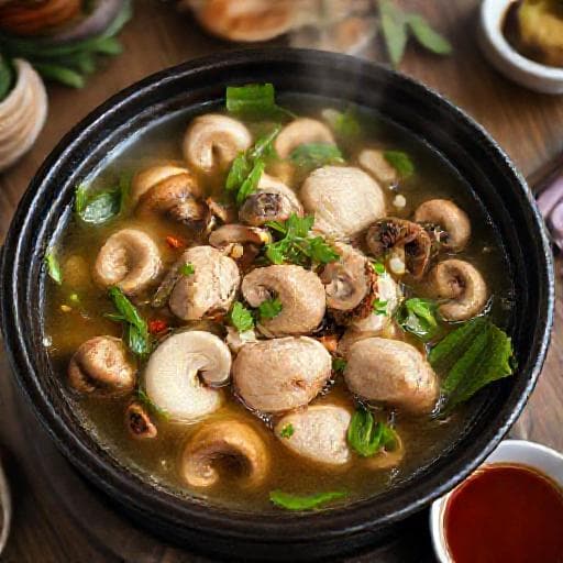 Lẩu Gà Lá É Nấm (Mushroom-Forward Vietnamese Chicken Hot Pot)