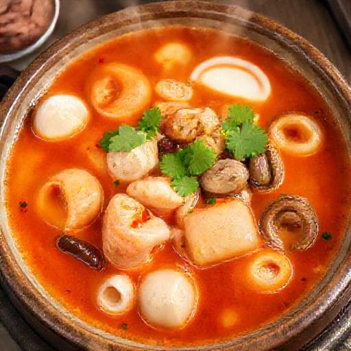 Spicy Coconut Tom Yum Seafood Soup (Lẩu Thái Hải Sản Tom Yum Nam Khon)