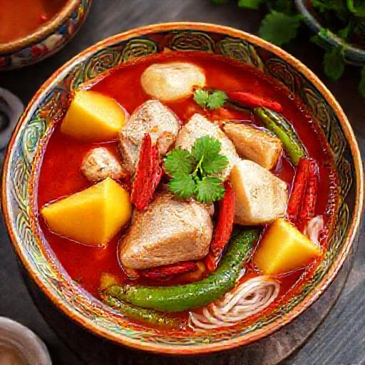 Lẩu Cá Kèo Chua Cay (Spicy & Sour Catfish Hot Pot)