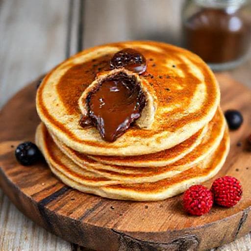 Pancakes Express Fourrés au Nutella