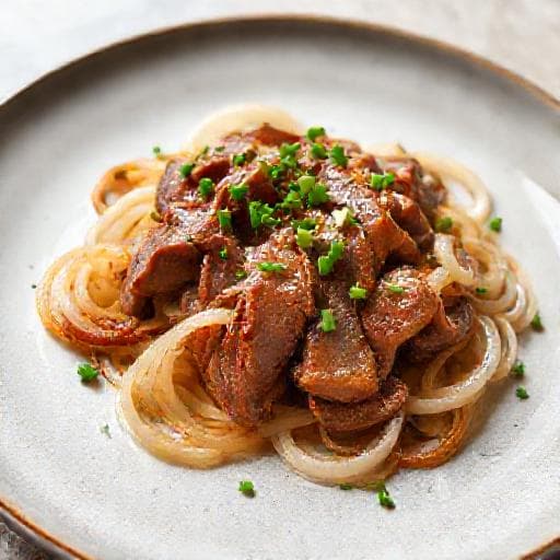 Foie de Veau Express aux Oignons