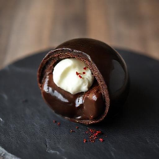 Bombe au Chocolat et Piment d'Espelette
