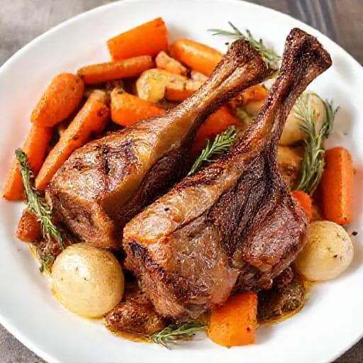 Souris d'agneau confites express au four