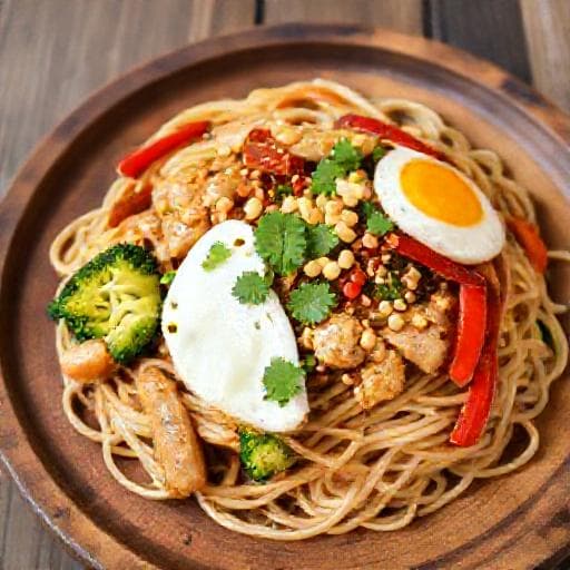 Pad Thai med Kyckling och Grönsaker (Fusion)