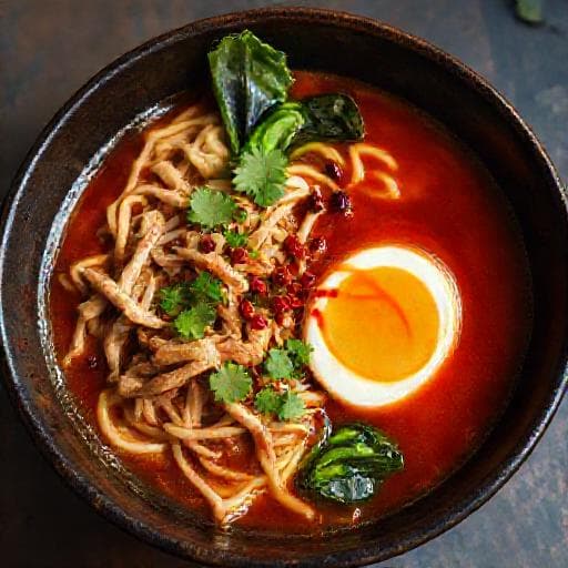 Kryddig Szechuan Kycklingramen