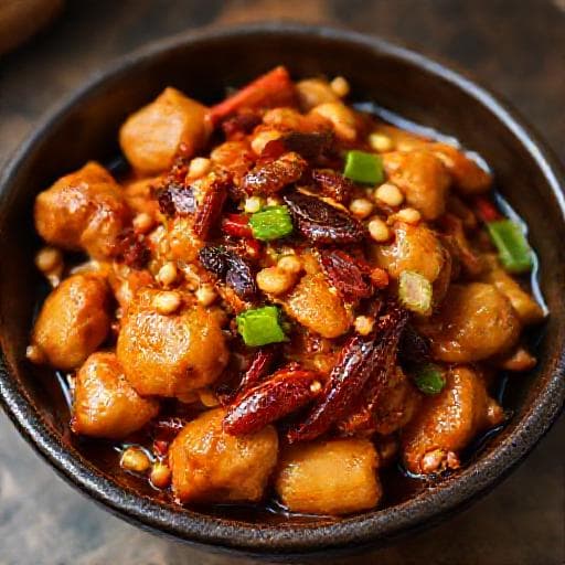 Kung Pao Kyckling med Cashewnötter och Chiliolja