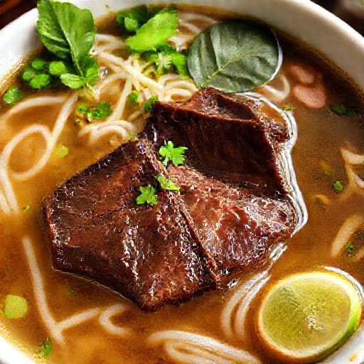 Pho Bo med Bräserad Oxkind