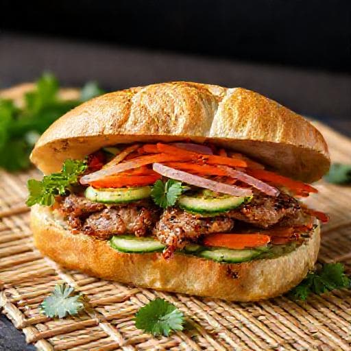 Banh Mi med Citrongräsmarinerat Fläsk